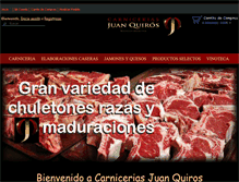 Tablet Screenshot of carniceriasjuanquiros.com